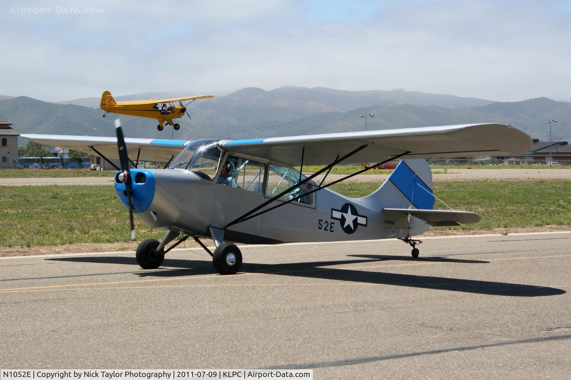 N1052E, 1946 Aeronca 7AC Champion C/N 7AC-4603, Lompoc Piper Cub fly in 2011