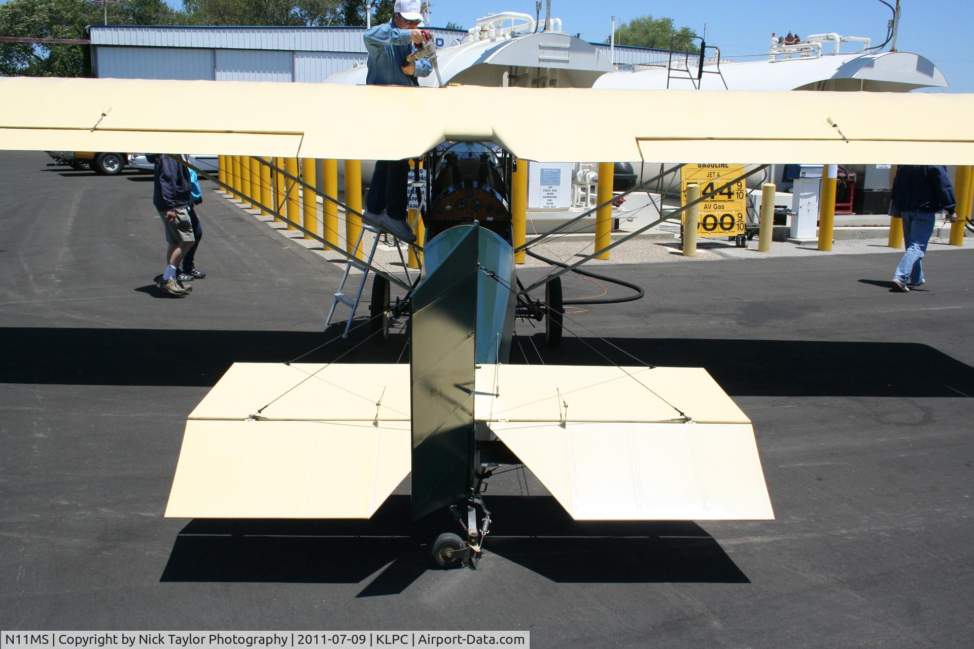 N11MS, 1972 Pietenpol Air Camper C/N MS1, Lompoc Piper Cub fly in 2011
