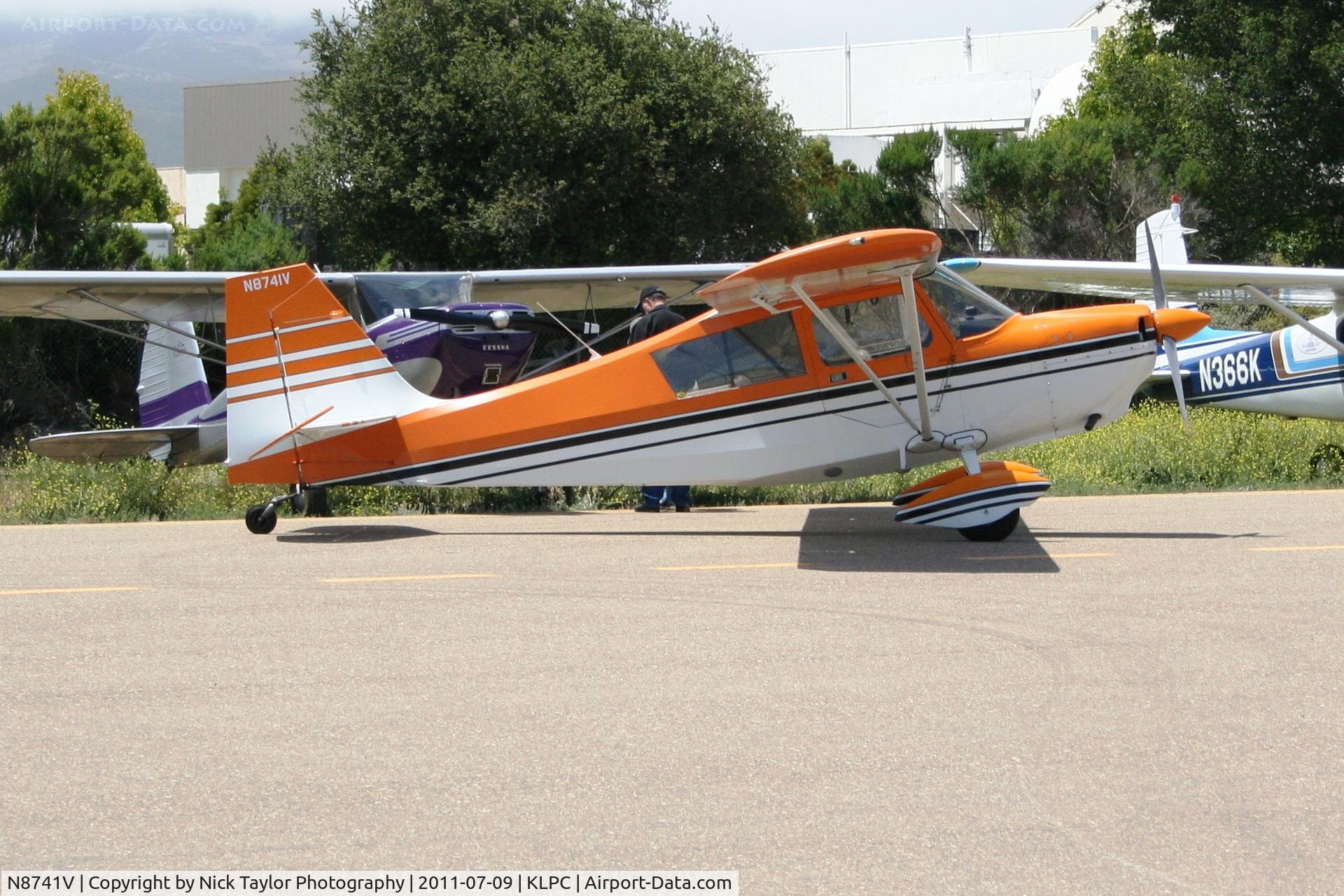N8741V, 1975 Bellanca 7GCBC C/N 849-75, Lompoc Piper Cub fly in 2011