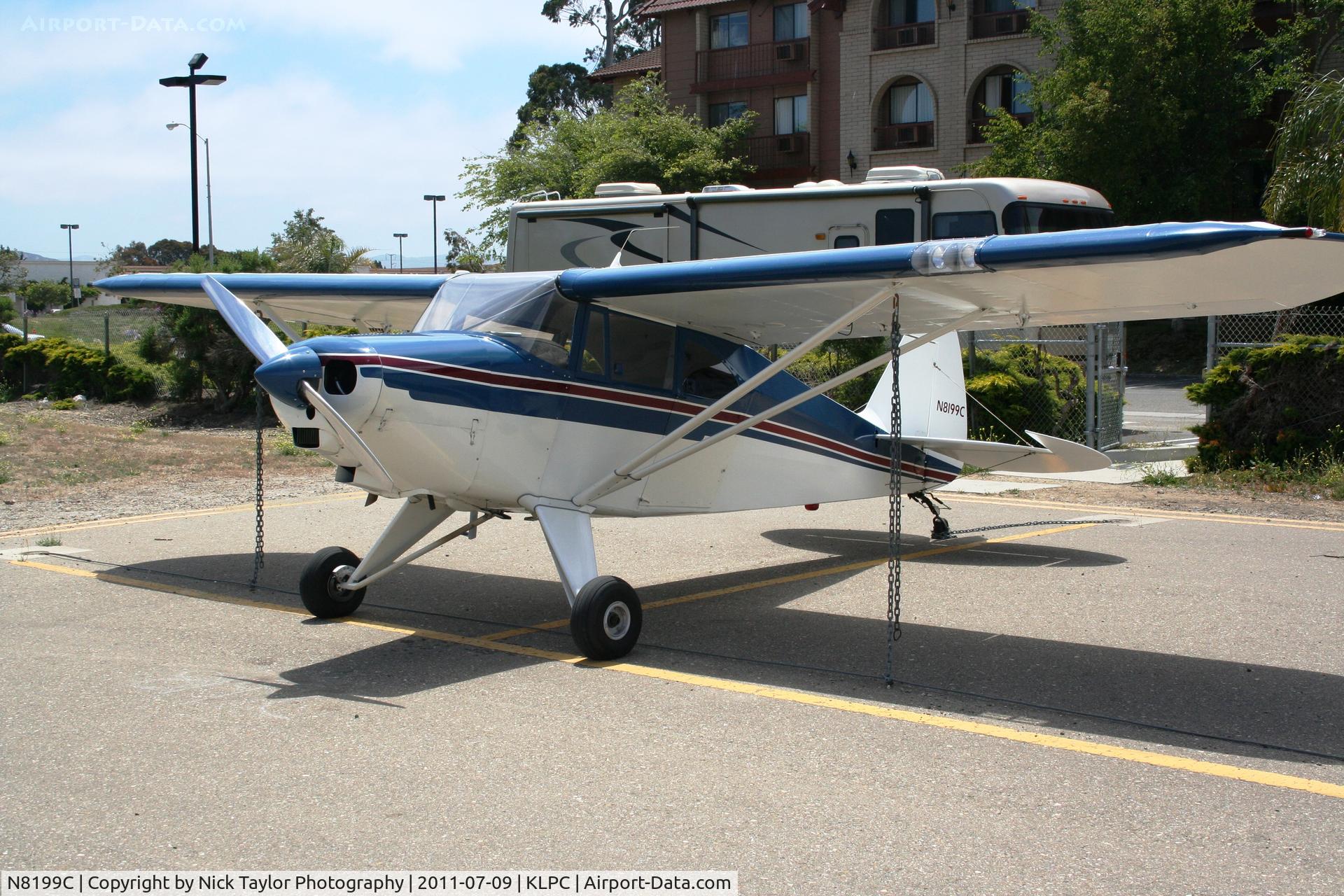 N8199C, 1954 Piper PA-22-135 Tri-Pacer C/N 22-2304, Lompoc Piper Cub fly in 2011
