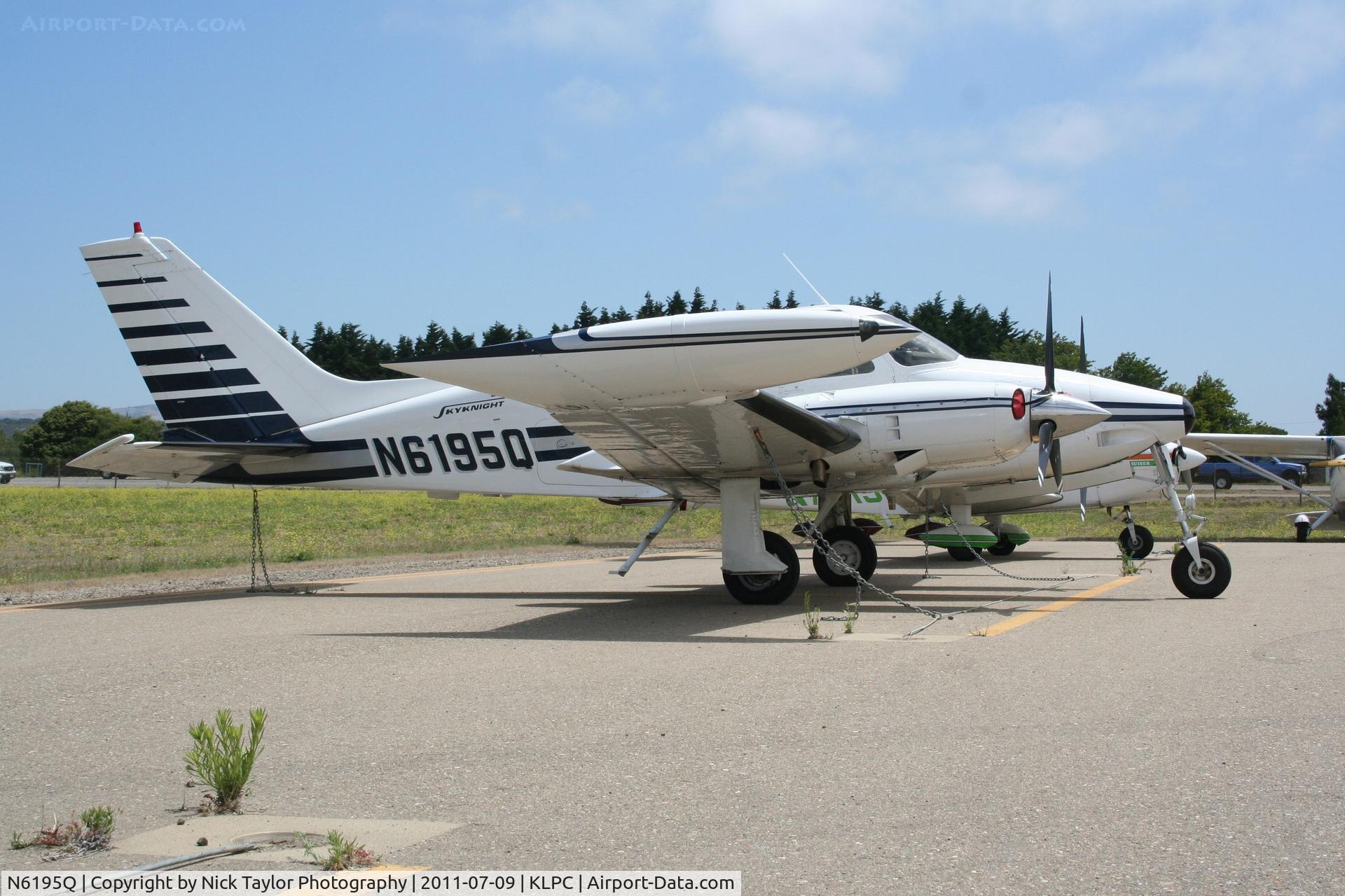 N6195Q, 1968 Cessna 320F Executive Skyknight C/N 320F-0045, Lompoc Piper Cub fly in 2011