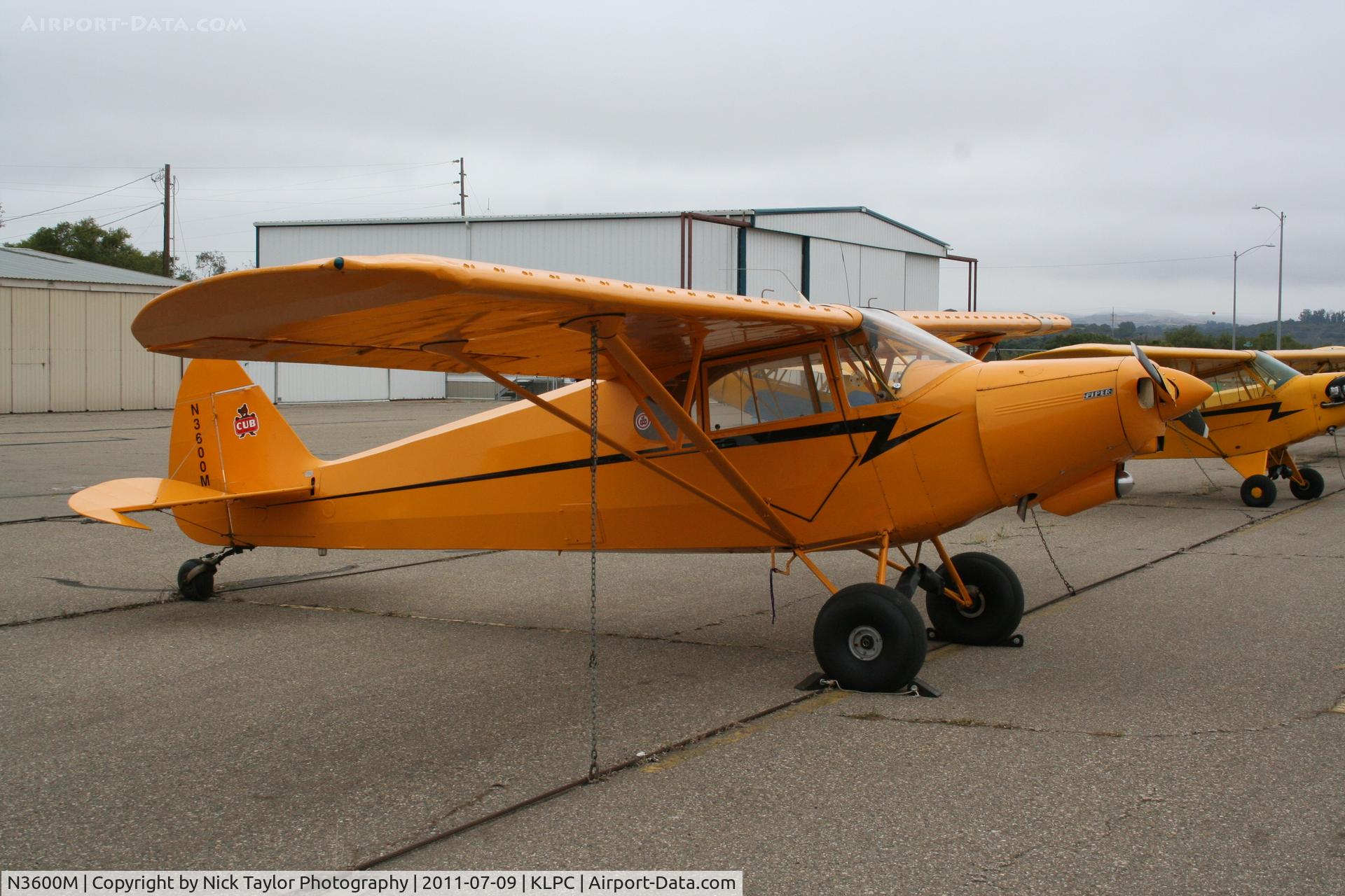 N3600M, 1947 Piper PA-12 Super Cruiser C/N 12-2446, Lompoc Piper Cub fly in 2011