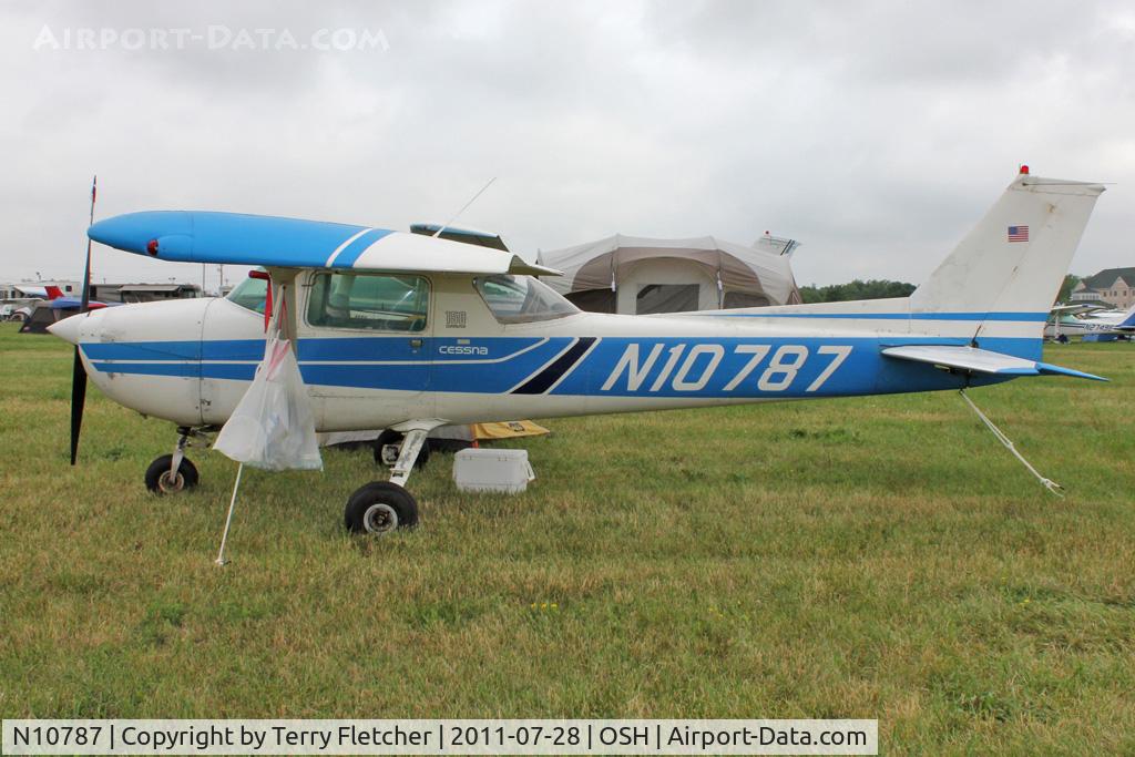 N10787, 1973 Cessna 150L C/N 15075039, Aircraft in the camping areas at 2011 Oshkosh