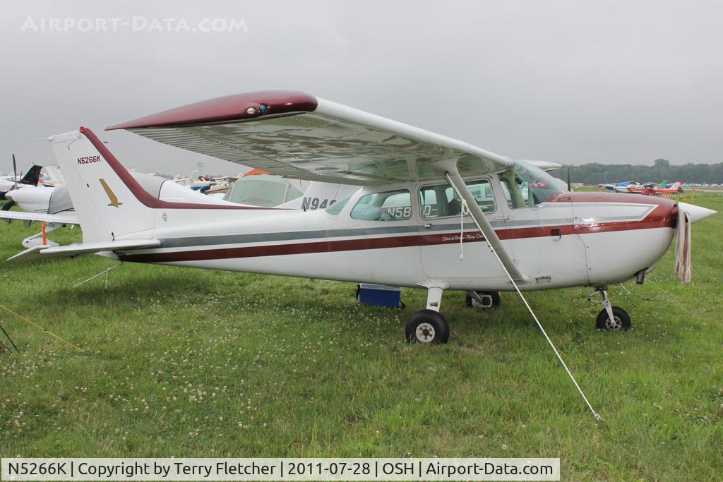 N5266K, 1980 Cessna 172P C/N 17274037, Aircraft in the camping areas at 2011 Oshkosh
