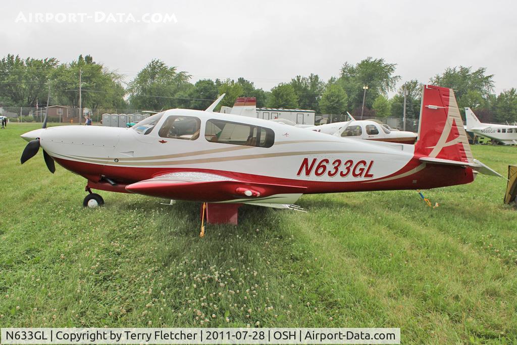 N633GL, 2007 Mooney M20TN Acclaim C/N 31-0070, Aircraft in the camping areas at 2011 Oshkosh