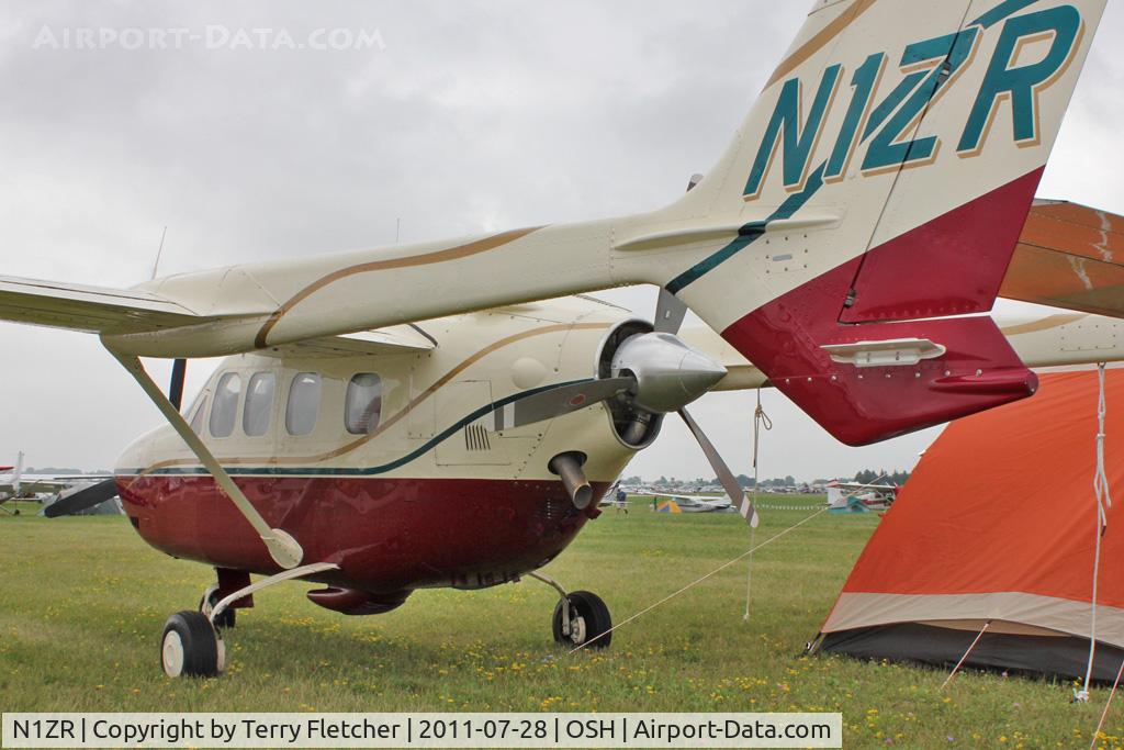 N1ZR, 1977 Cessna T337G Turbo Super Skymaster C/N P3370275, Aircraft in the camping areas at 2011 Oshkosh