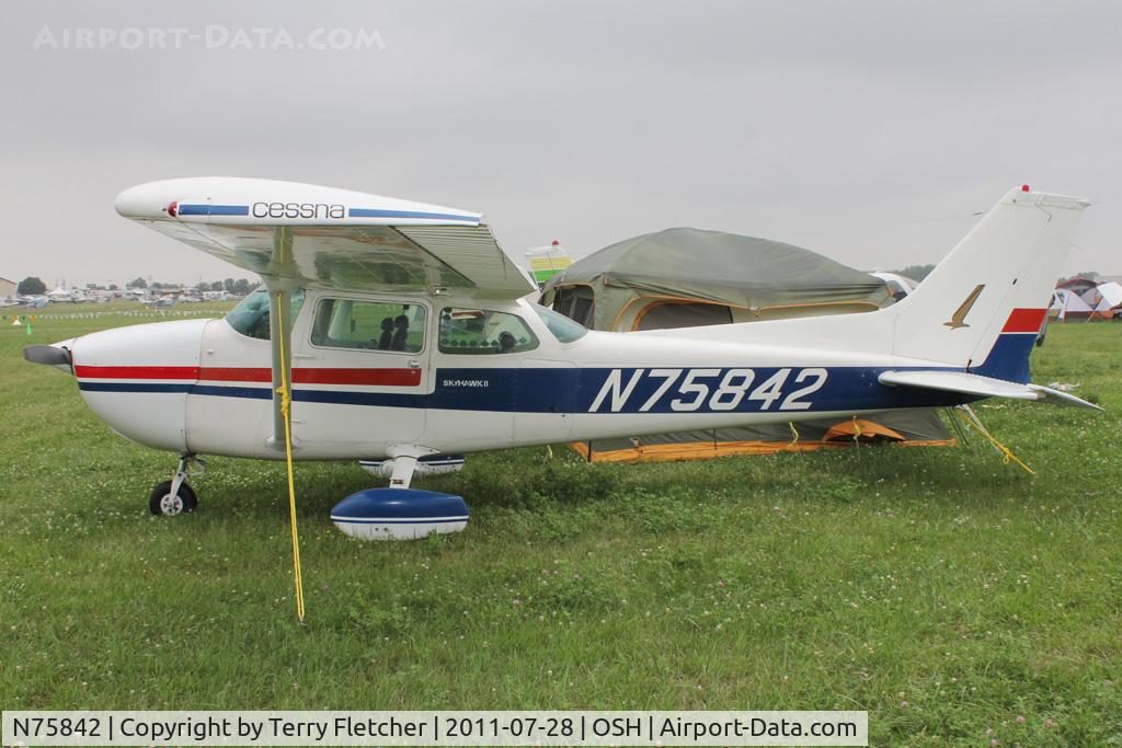 N75842, 1976 Cessna 172N C/N 17267997, Aircraft in the camping areas at 2011 Oshkosh