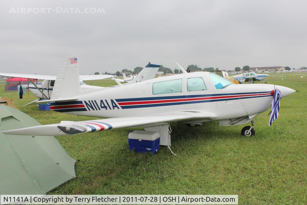 N1141A, 1981 Mooney M20J 201 C/N 24-1164, Aircraft in the camping areas at 2011 Oshkosh