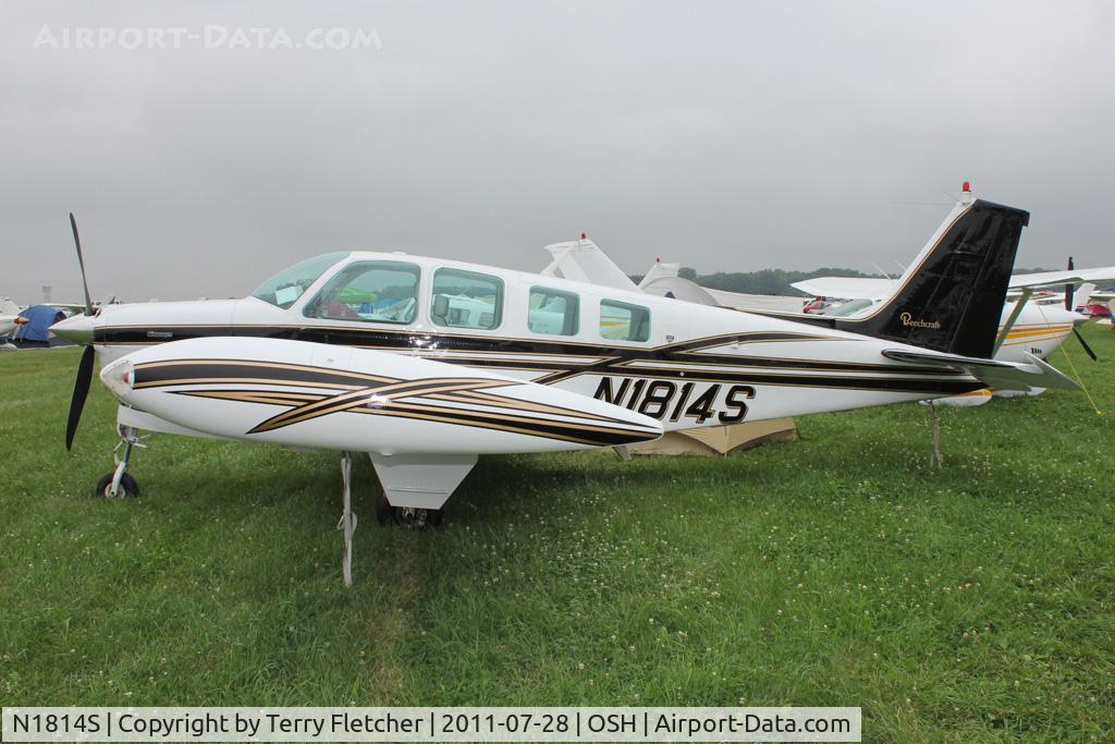 N1814S, 1981 Beech A36 Bonanza 36 C/N E-1883, Aircraft in the camping areas at 2011 Oshkosh
