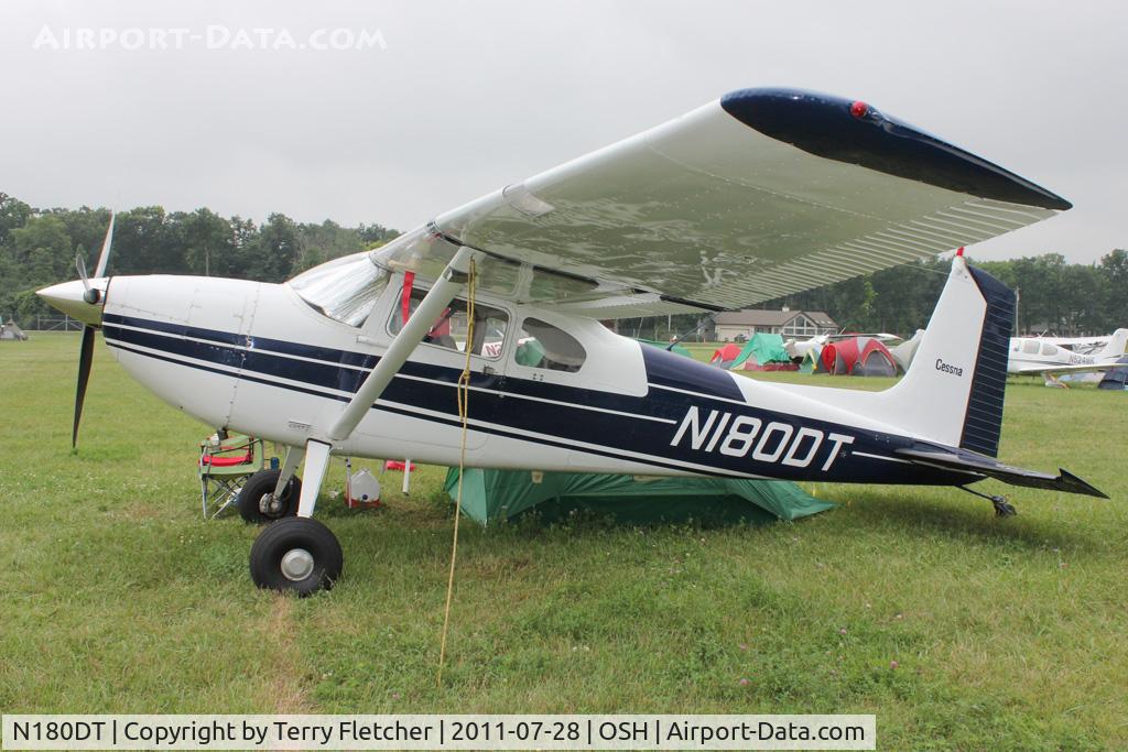 N180DT, 1954 Cessna 180 C/N 31023, Aircraft in the camping areas at 2011 Oshkosh
