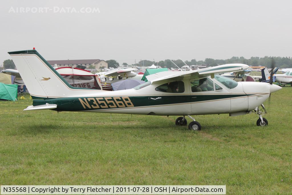N35568, 1976 Cessna 177RG Cardinal C/N 177RG1053, Aircraft in the camping areas at 2011 Oshkosh