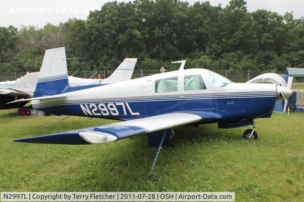 N2997L, 1967 Mooney M20C Ranger C/N 670102, Aircraft in the camping areas at 2011 Oshkosh