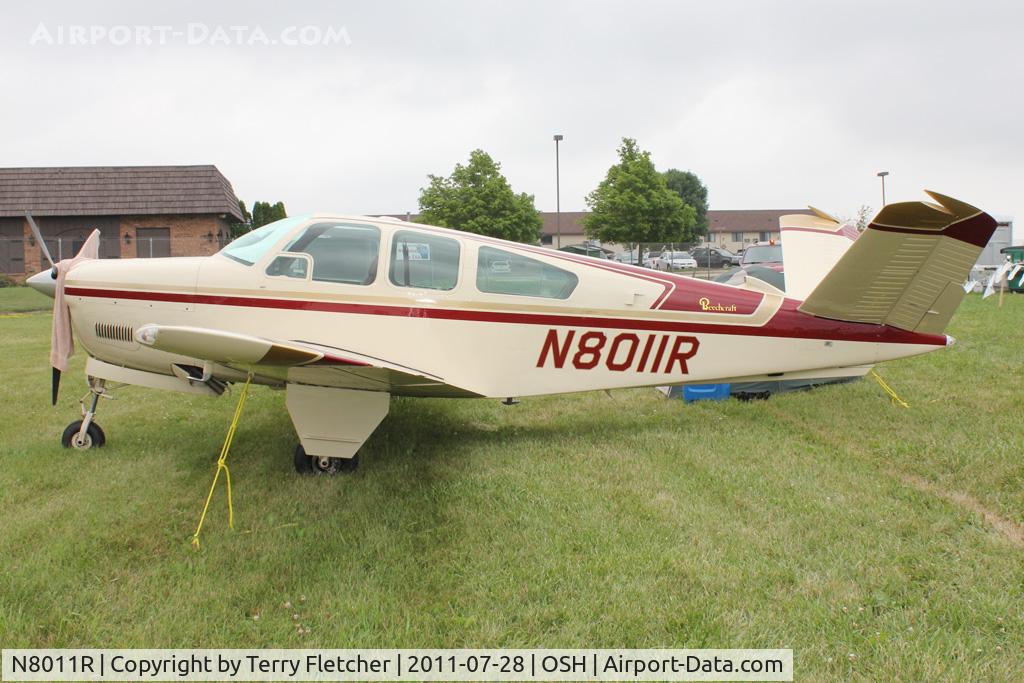 N8011R, 1969 Beech V35A Bonanza C/N D-8979, Aircraft in the camping areas at 2011 Oshkosh