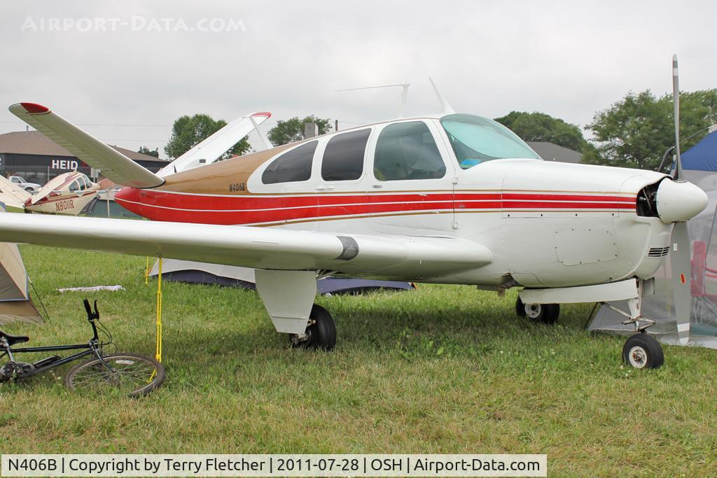 N406B, 1948 Beech 35 Bonanza C/N D-1411, Aircraft in the camping areas at 2011 Oshkosh