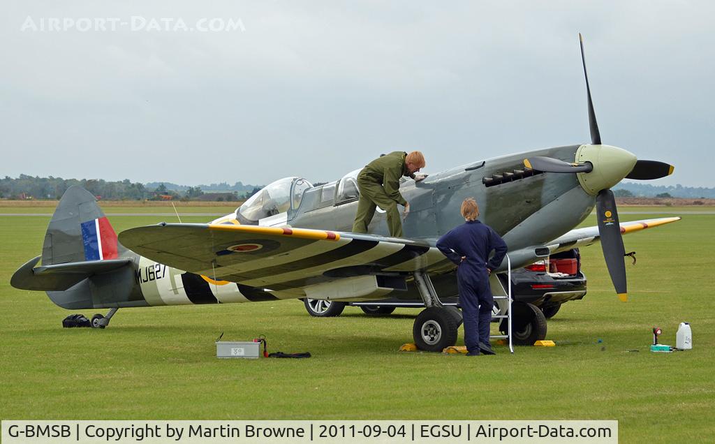 G-BMSB, 1943 Supermarine 361 Spitfire T.IX C/N CBAF.7722, DULL AND RAINY DAY