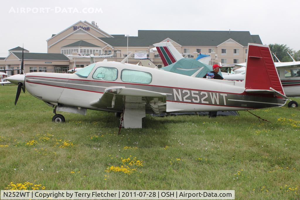 N252WT, Mooney M20K C/N 25-1054, Aircraft in the camping areas at 2011 Oshkosh
