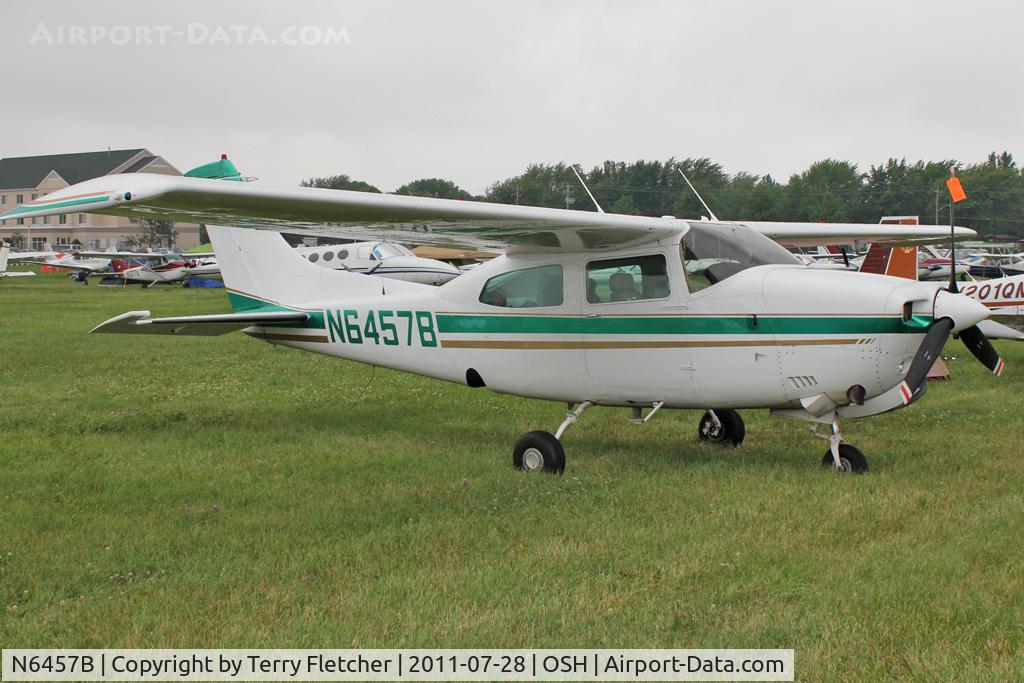 N6457B, 1978 Cessna T210M Turbo Centurion C/N 21062768, Aircraft in the camping areas at 2011 Oshkosh