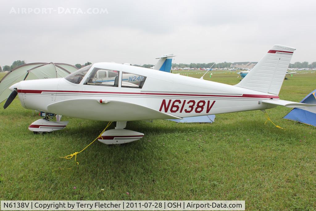 N6138V, 1968 Piper PA-28-140 C/N 28-23988, Aircraft in the camping areas at 2011 Oshkosh
