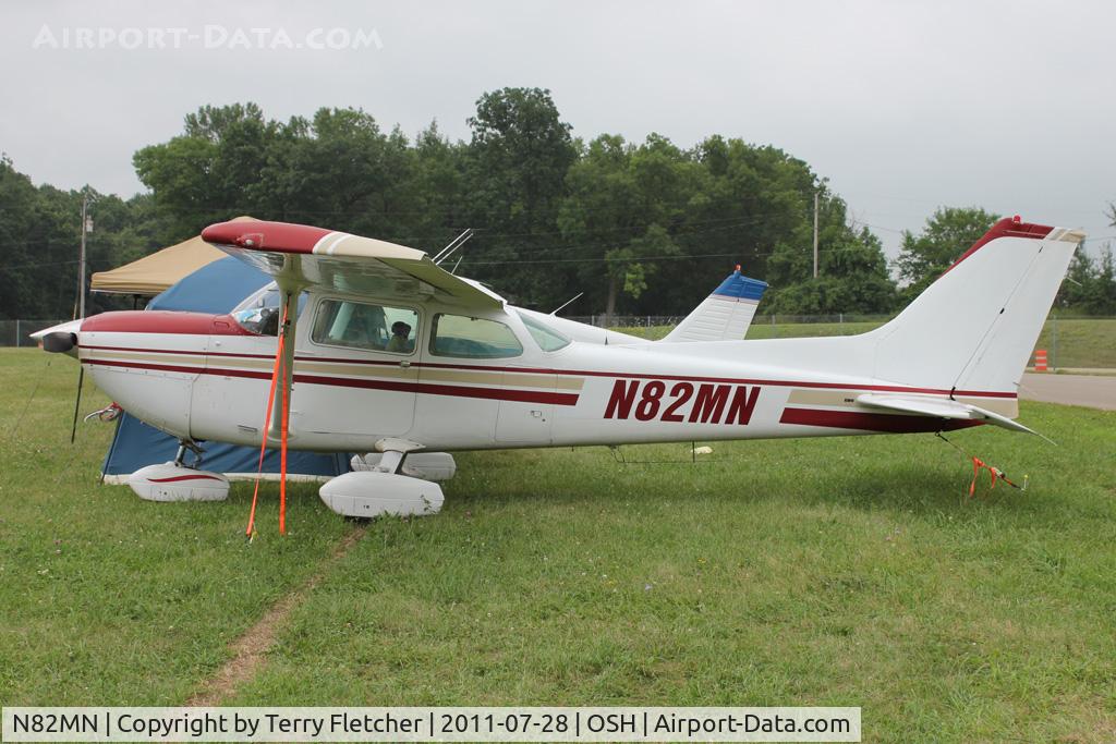N82MN, 1976 Cessna R172K Hawk XP C/N R1722014, Aircraft in the camping areas at 2011 Oshkosh