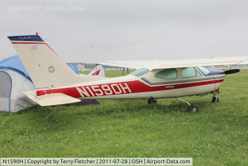 N1590H, 1975 Cessna 177RG Cardinal C/N 177RG0764, Aircraft in the camping areas at 2011 Oshkosh