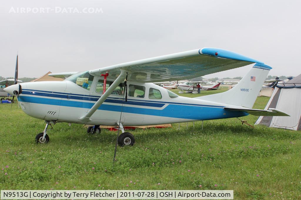N9513G, 1971 Cessna U206F Stationair C/N U20601713, Aircraft in the camping areas at 2011 Oshkosh