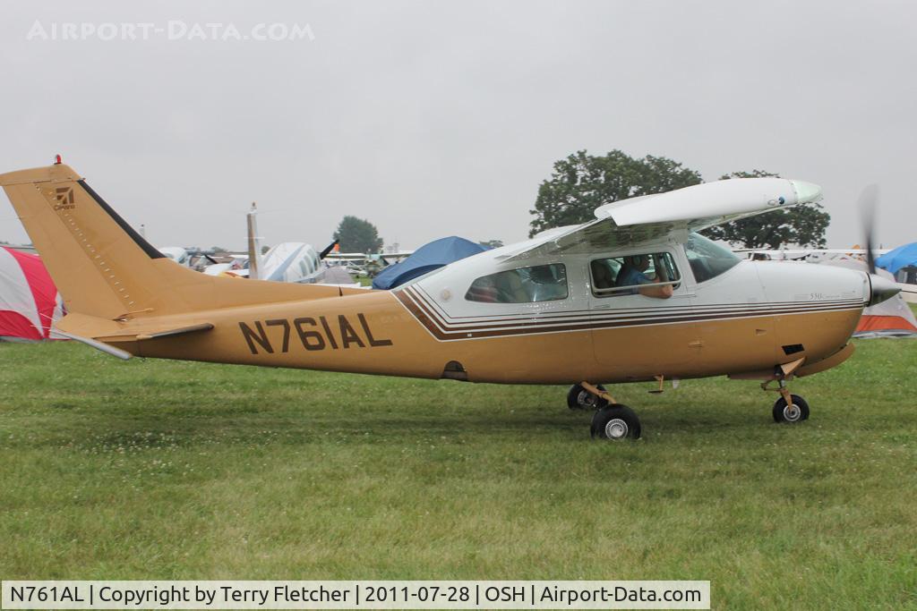 N761AL, 1977 Cessna 210M Centurion C/N 21062101, Aircraft in the camping areas at 2011 Oshkosh