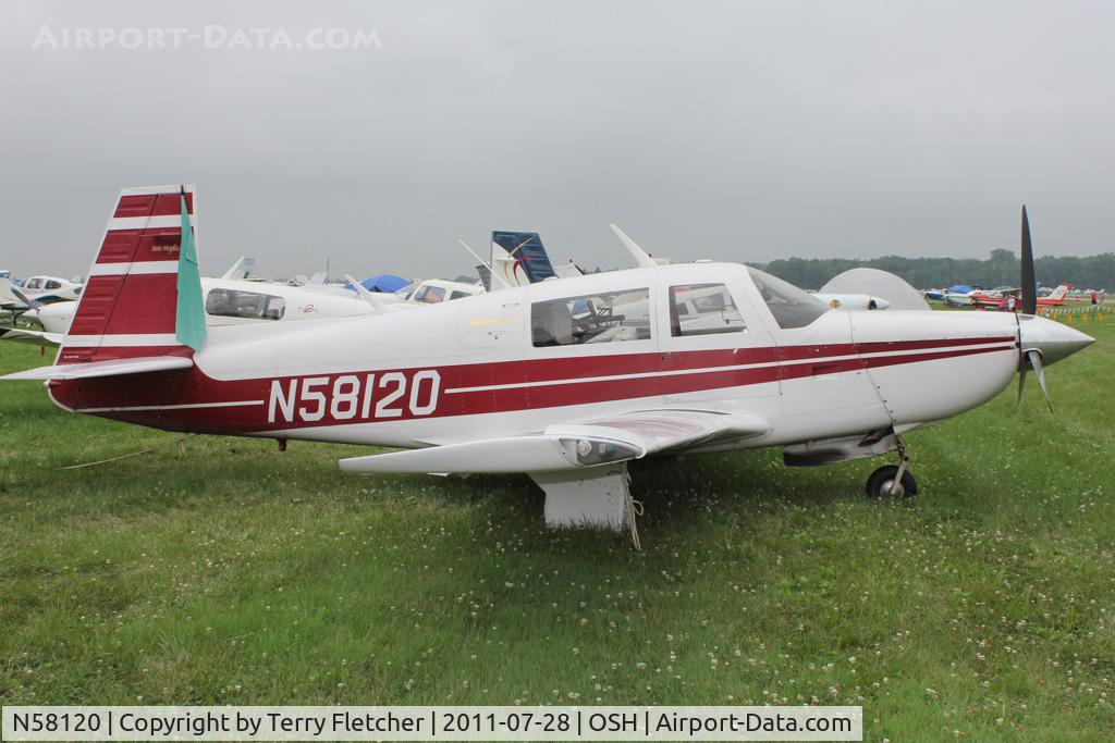 N58120, Mooney M20J 201 C/N 24-1647, Aircraft in the camping areas at 2011 Oshkosh
