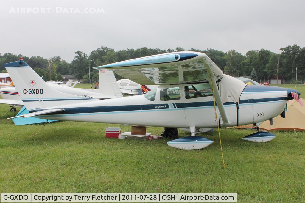 C-GXDO, 1962 Cessna 182E Skylane C/N 18253855, Aircraft in the camping areas at 2011 Oshkosh