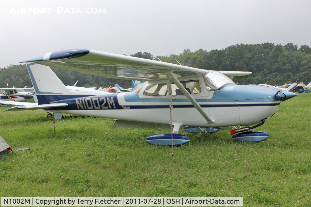 N1002M, 1970 Cessna 172L C/N 17259402, Aircraft in the camping areas at 2011 Oshkosh