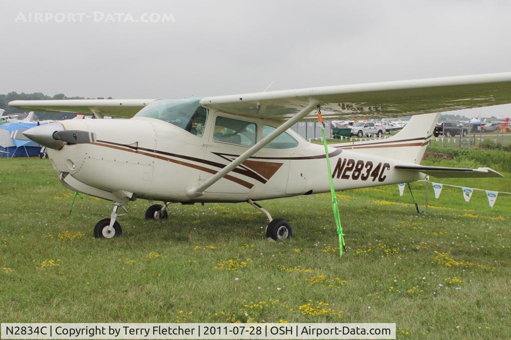 N2834C, 1978 Cessna R182 Skylane RG C/N R18200235, Aircraft in the camping areas at 2011 Oshkosh