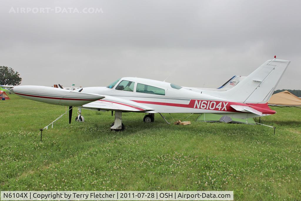 N6104X, 1978 Cessna 310R C/N 310R1272, Aircraft in the camping areas at 2011 Oshkosh