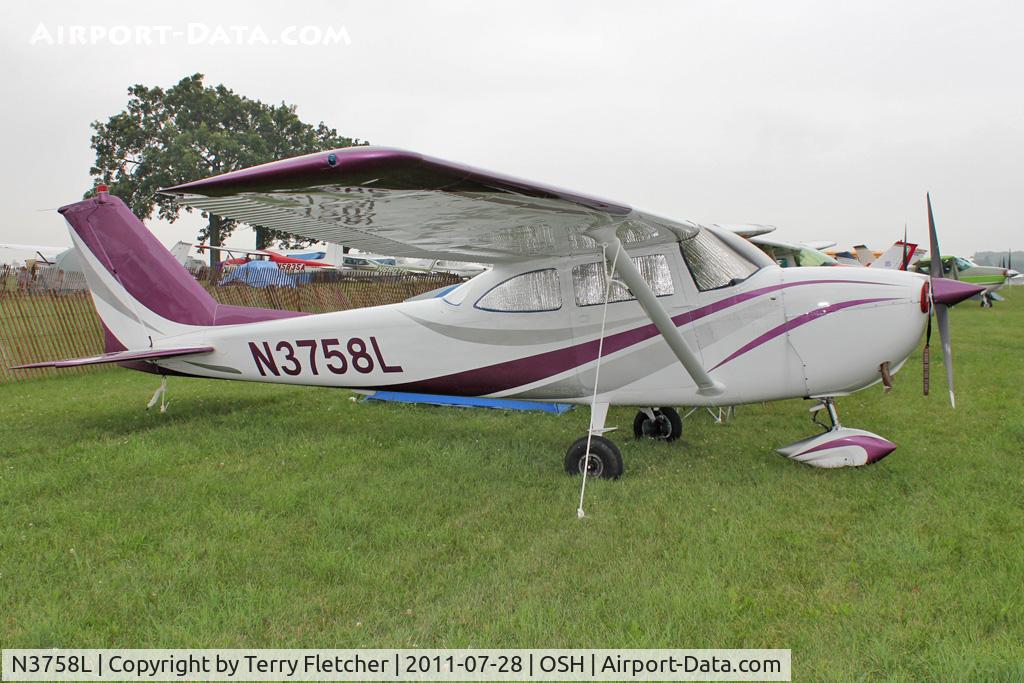 N3758L, 1965 Cessna 172G C/N 17253927, Aircraft in the camping areas at 2011 Oshkosh