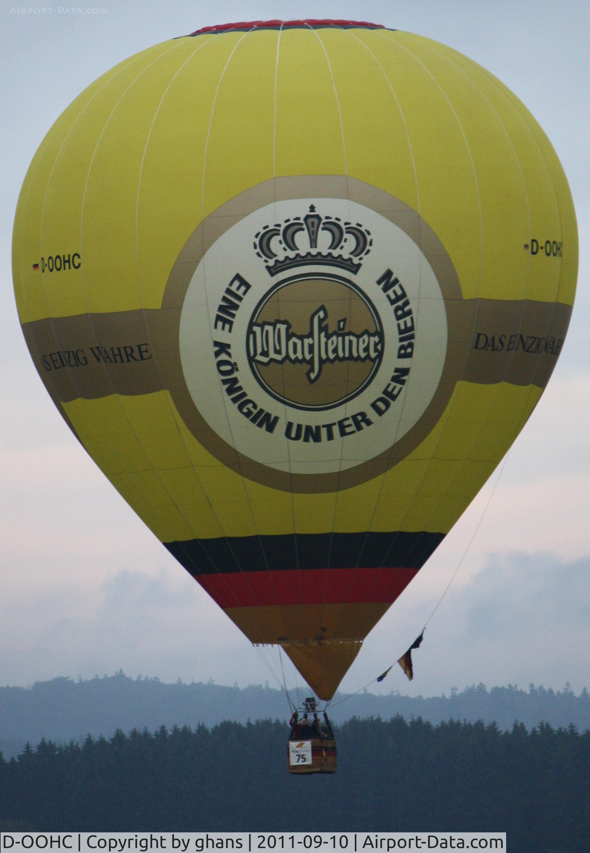 D-OOHC, 2006 UltraMagic M-120 C/N 120/20, WIM 2011
Warsteiner
