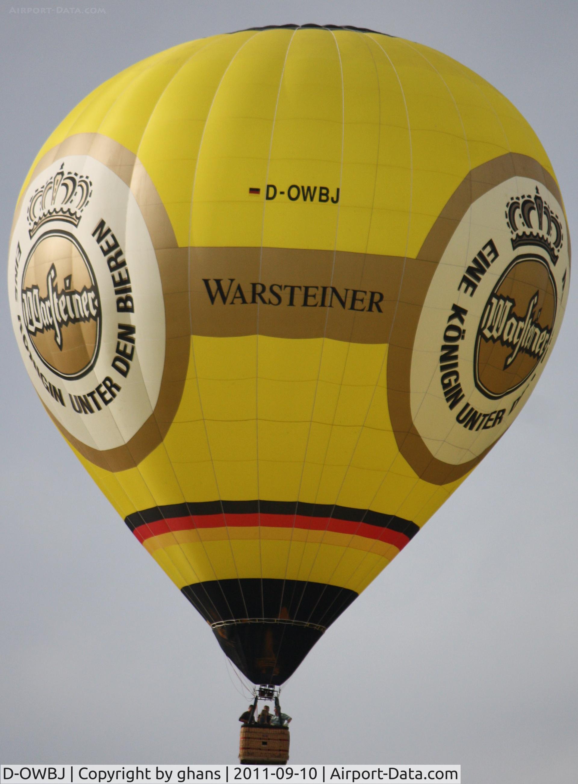 D-OWBJ, 2004 Ultra Magic M-105 C/N 105/120, WIM 2011
'Warsteiner'