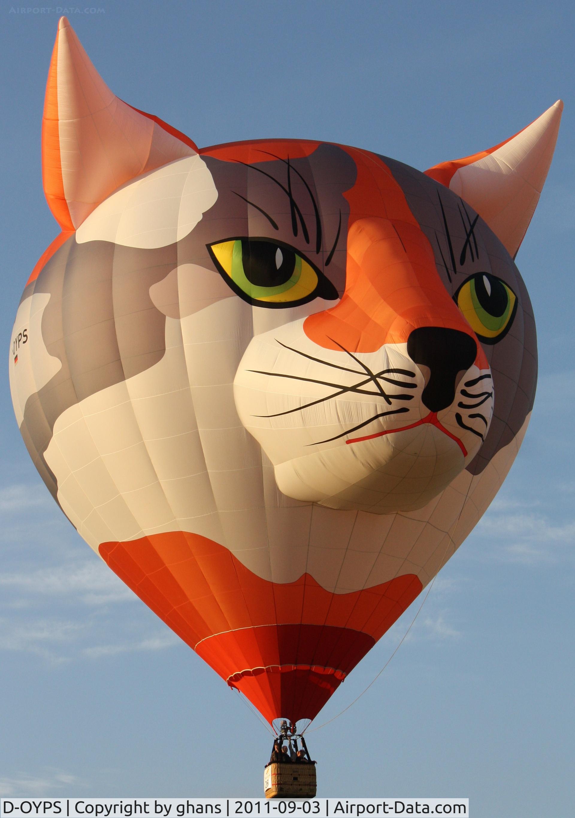D-OYPS, 2009 Schroeder Fire Balloons 3000 C/N 1350, WIM 2011
'Katze'