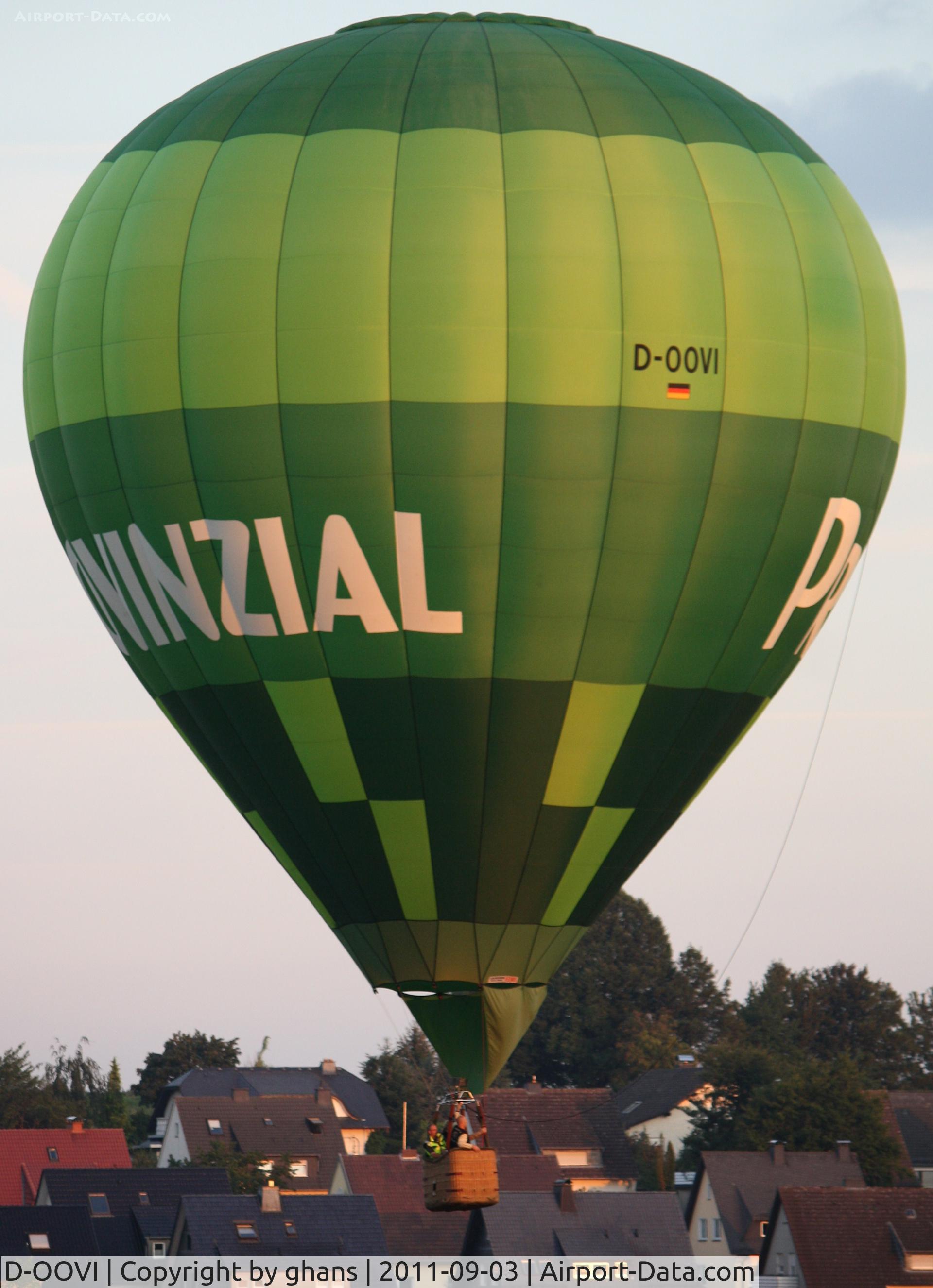 D-OOVI, 2004 Cameron Balloons Z-105 C/N 10531, WIM 2011
'Provinzial'