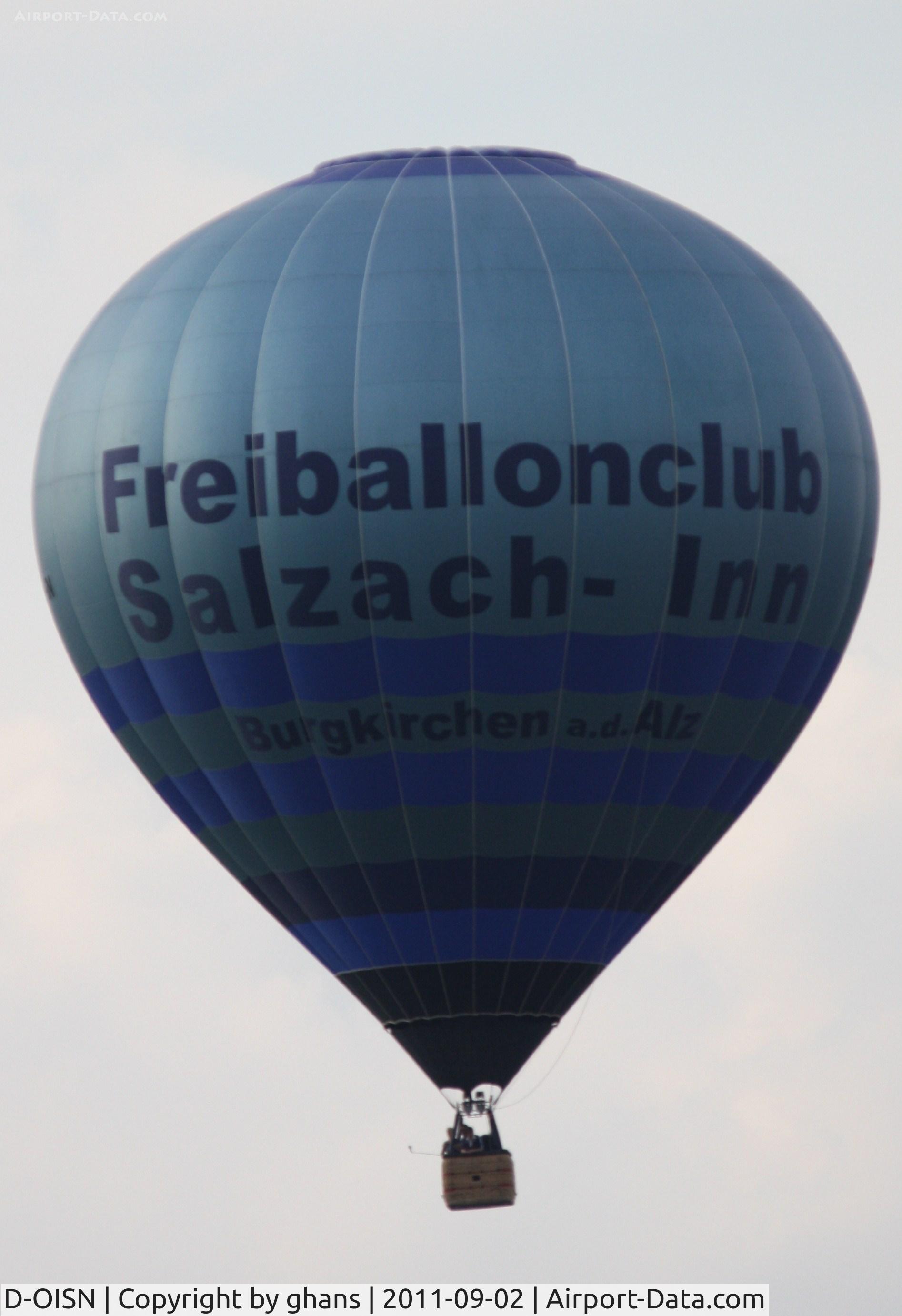 D-OISN, 2003 Schroeder Fire Balloons G34/24 C/N 1068, WIM 2011
'Freiballonclub Salzach-Inn'