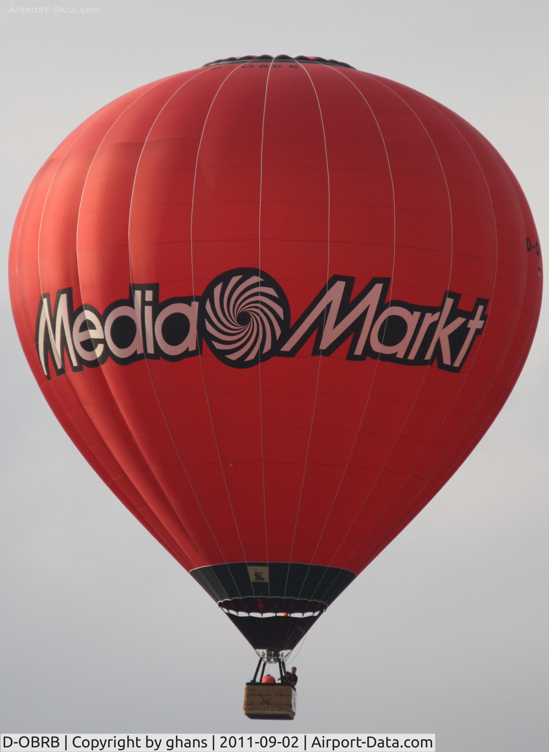 D-OBRB, 2008 Schroeder Fire Balloons G36/24 C/N 1319, WIM 2011
'Media Markt'