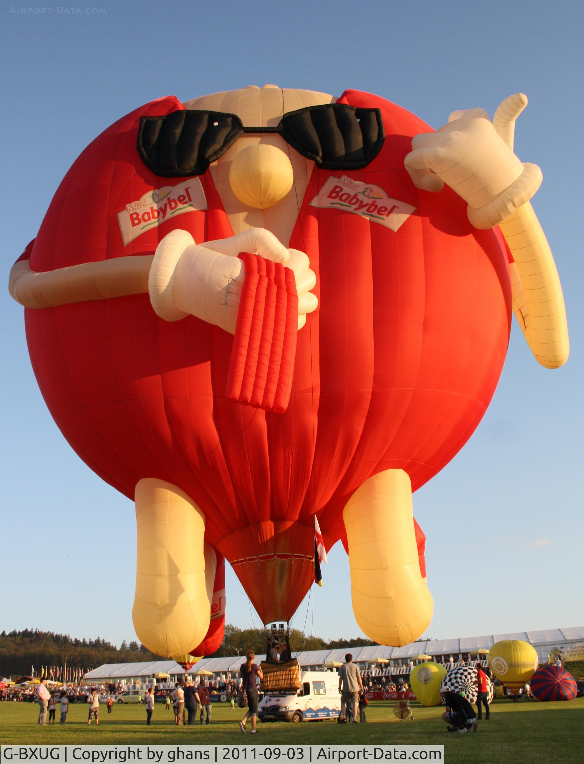 G-BXUG, 1998 Lindstrand Balloons Ltd LBL BABY BEL C/N 512, WIM 2011
'Baby Bel'