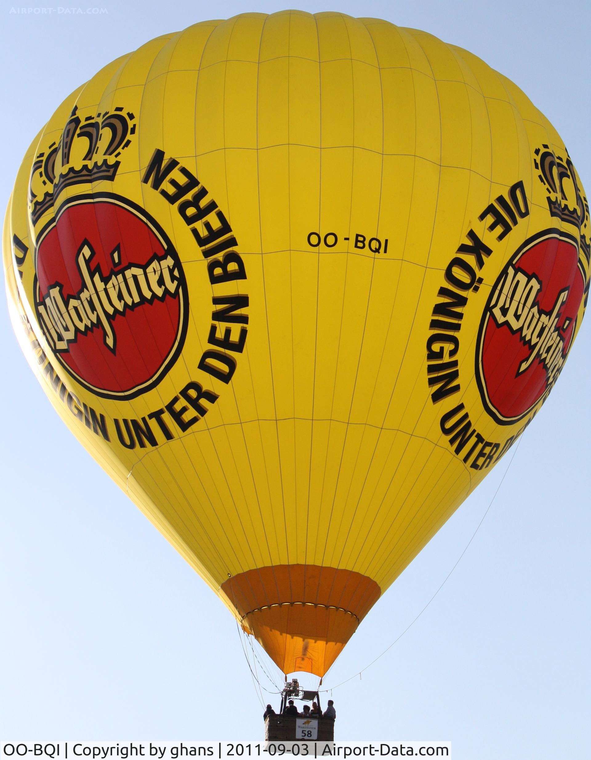 OO-BQI, 2001 Kubicek BB-60 C/N 212, WIM 2011
'Warsteiner'