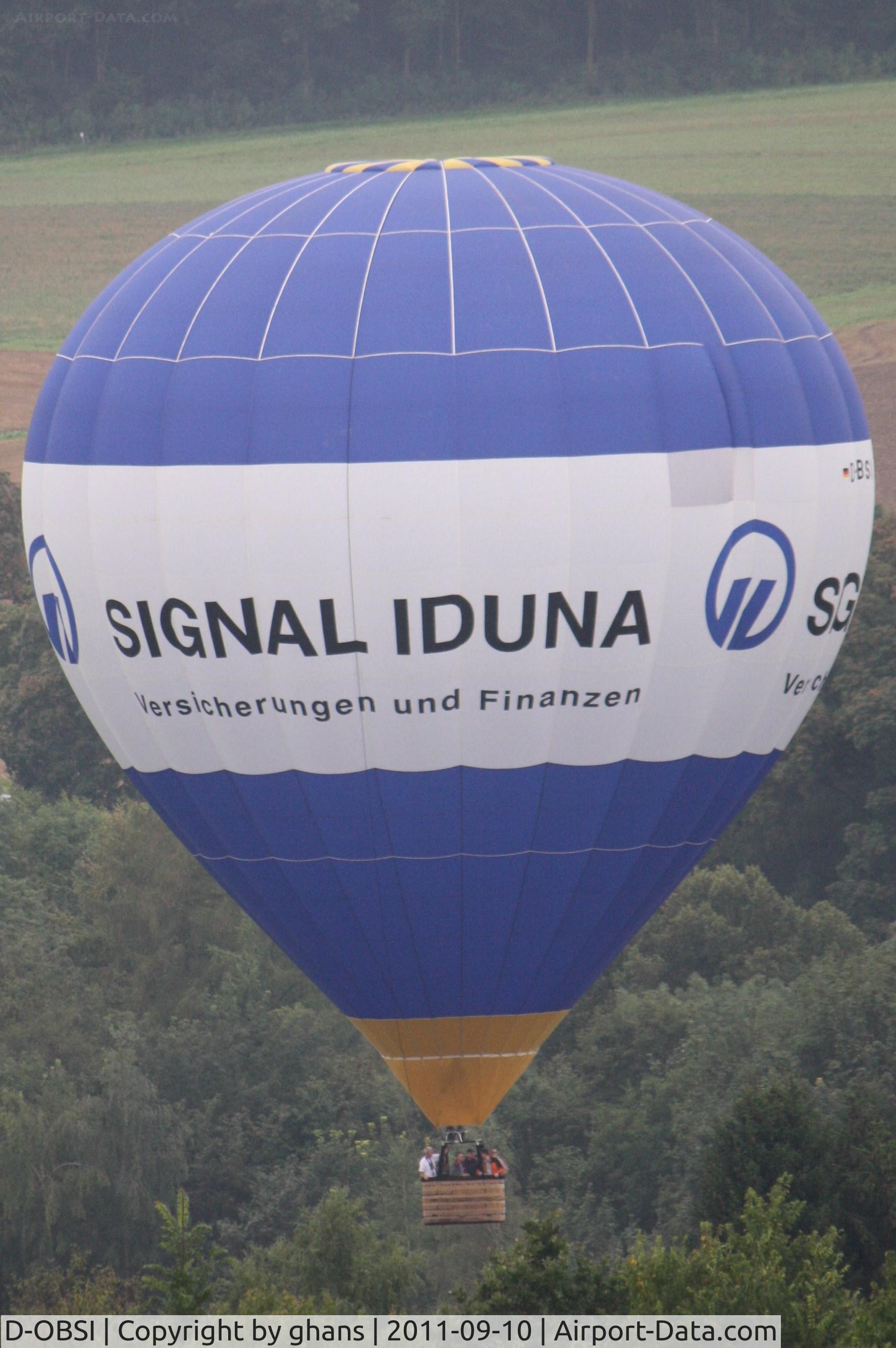 D-OBSI, Lindstrand Balloons Ltd LBL 180 C/N 1274, WIM 2011
'Signal Iduna'