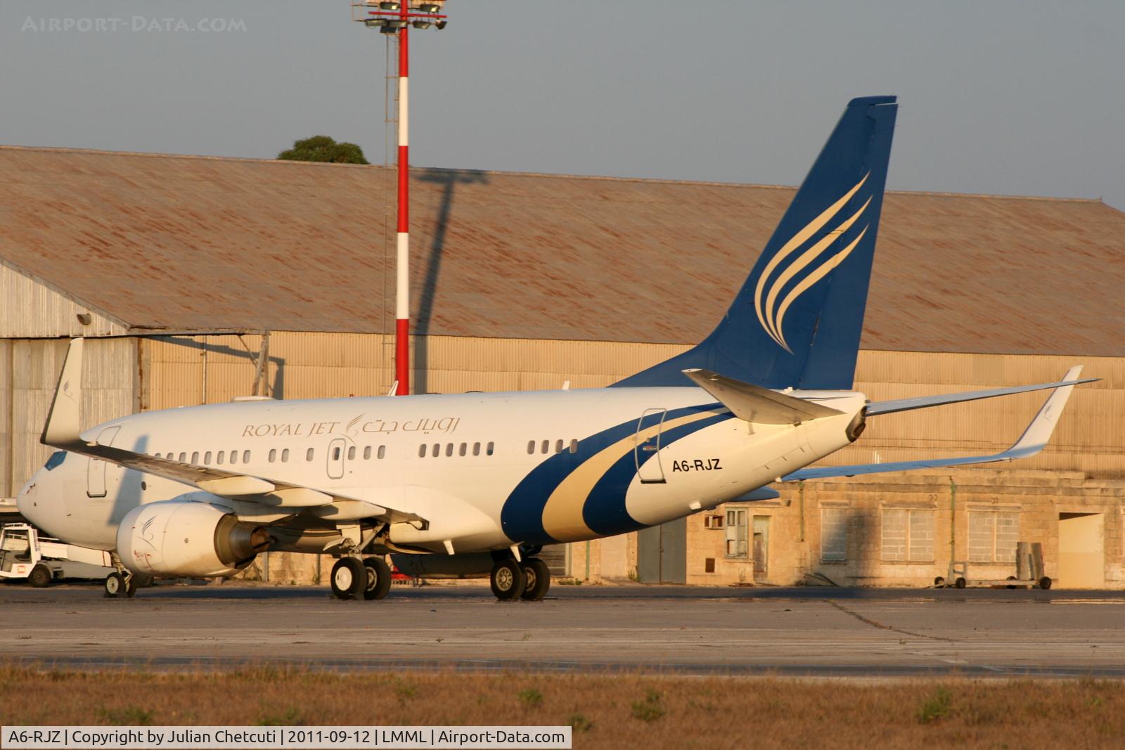 A6-RJZ, 1999 Boeing 737-7Z5 BBJ C/N 29269, Parked at Park 2