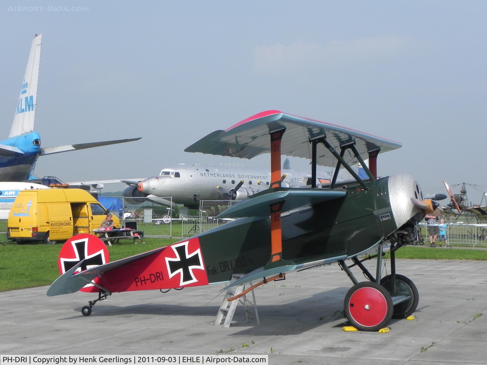 PH-DRI, Fokker Dr.1 Triplane Replica C/N 152-17, Replica Fokker DR-1 Triplane .

Aviodrome ; Celebration of Fokker Centennial