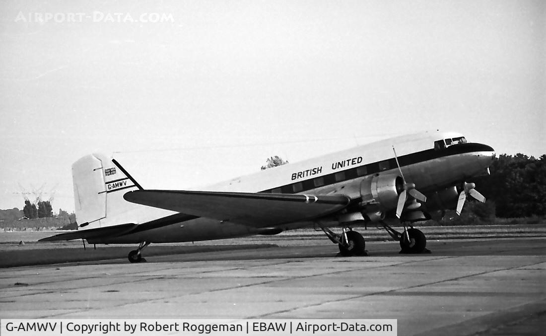 G-AMWV, 1943 Douglas C-47 Dakota 3 C/N 25600, Around 1960.British United.