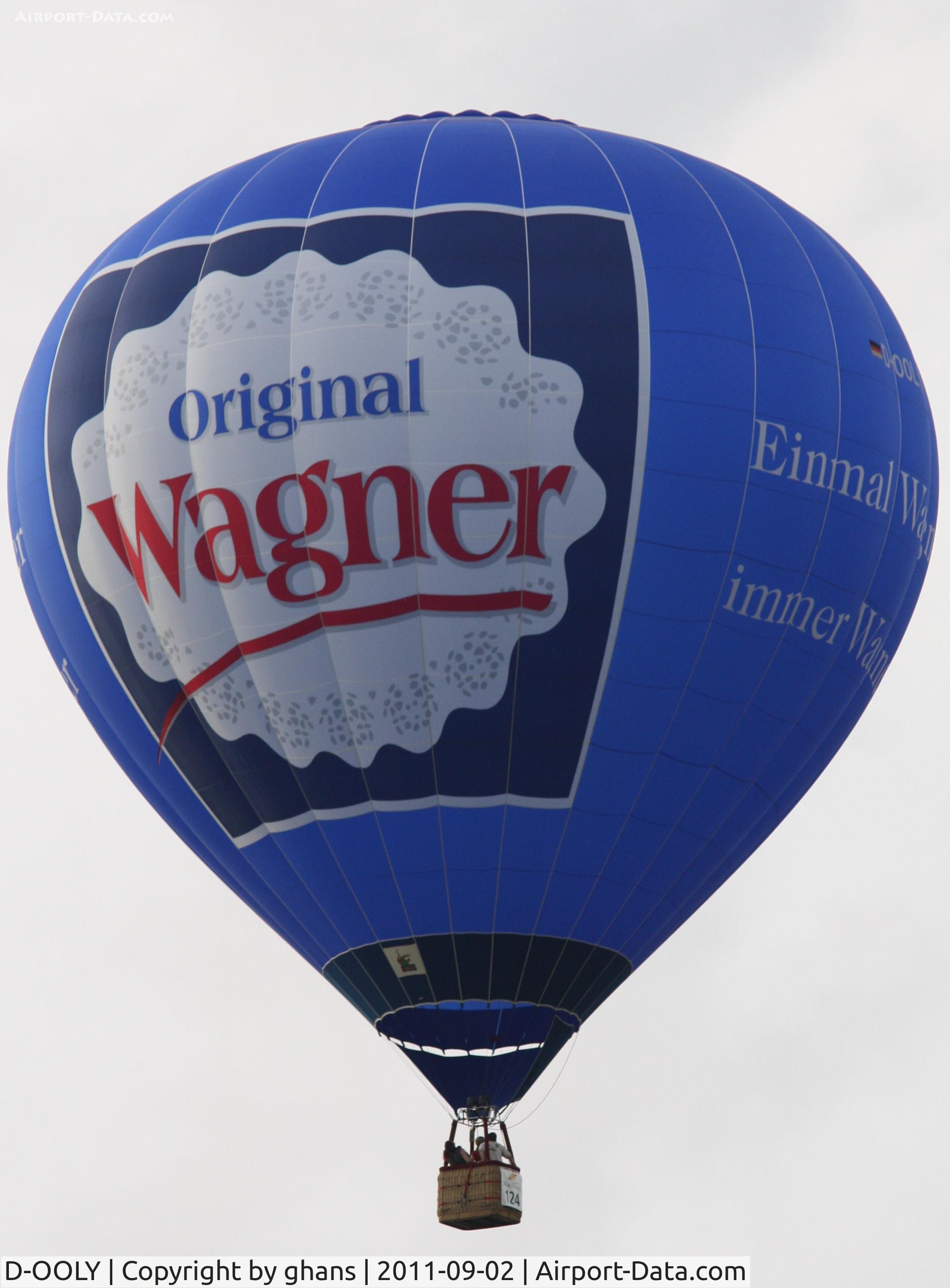 D-OOLY, Schroeder Fire Balloons G C/N 1410, WIM 2011
'Wagner'