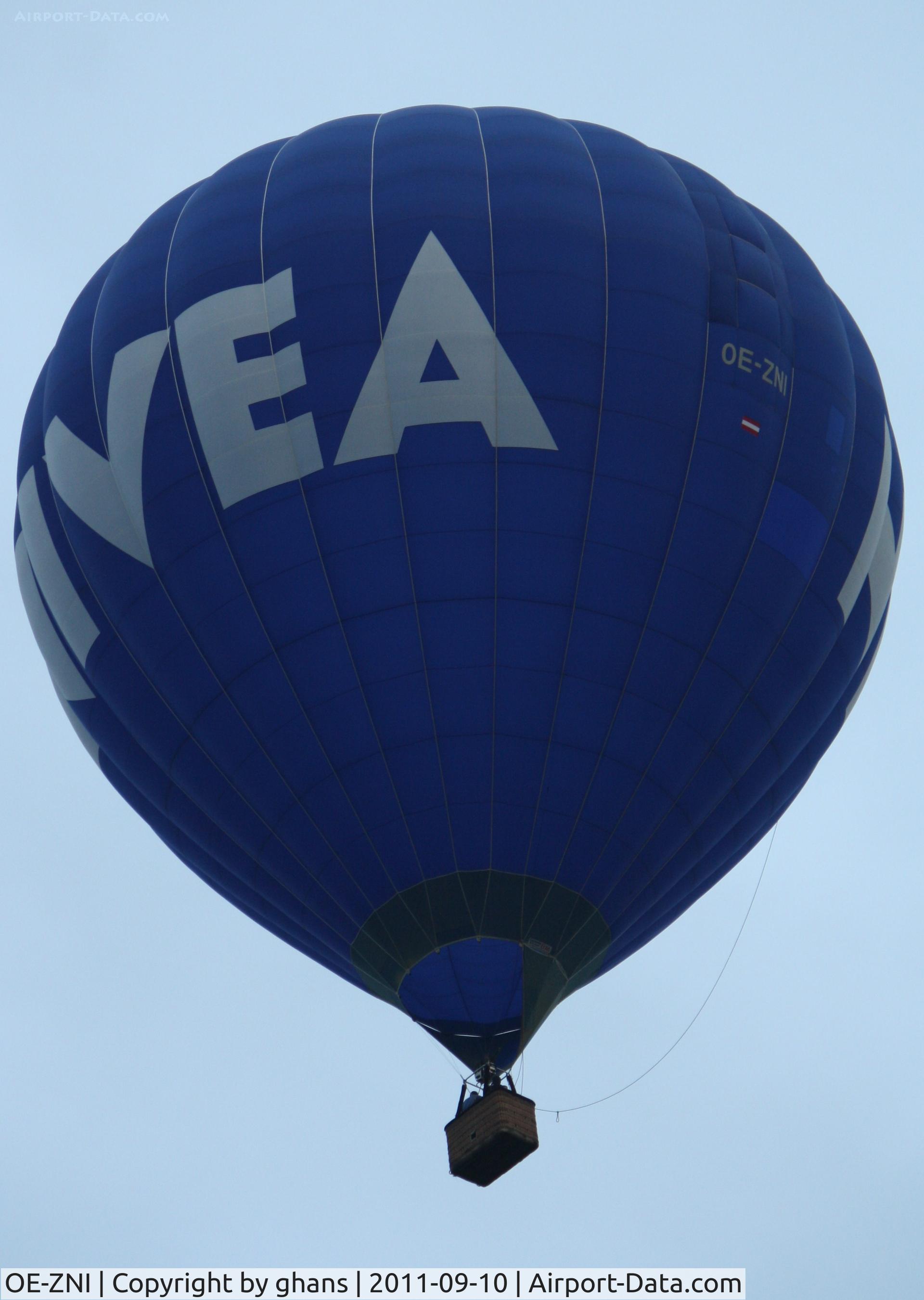 OE-ZNI, 2005 Cameron Balloons Z-150 C/N 10689, WIM 2011
'Nivea'