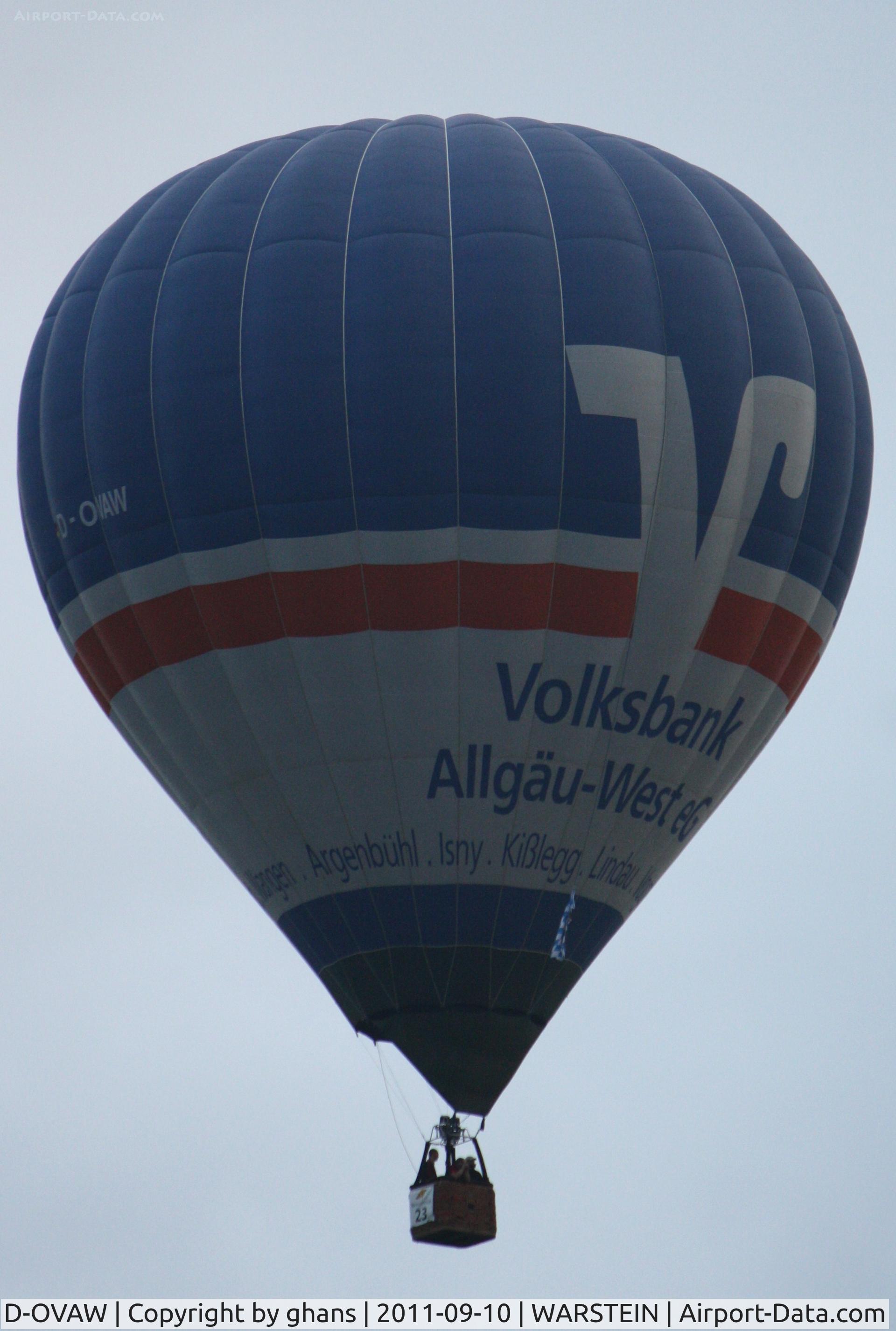 D-OVAW, Kubicek BB-30 C/N 837, WIM 2011 'Volksbank Ällgäu-West'