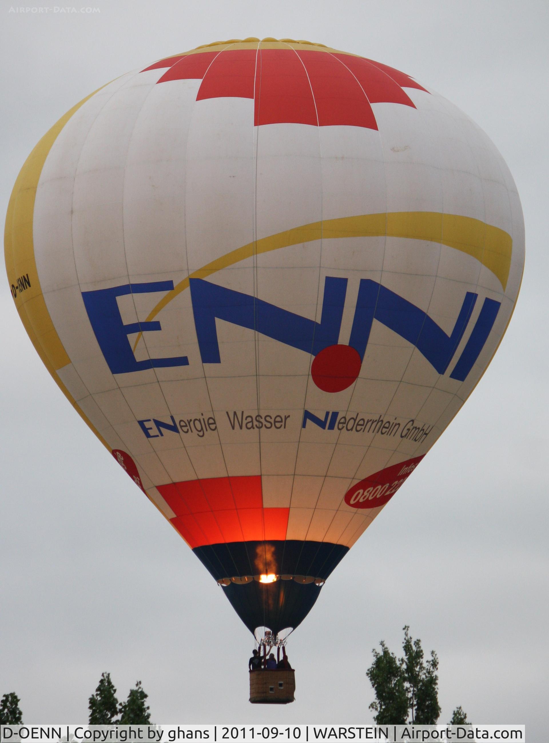 D-OENN, 2001 Schroeder Fire Balloons G30/24 C/N 918, WIM 2011'Enni'