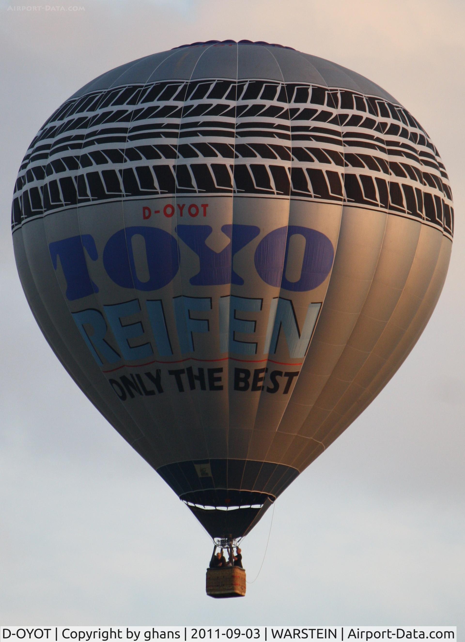 D-OYOT, Schroeder Fire Balloons G30/24 C/N 593, WIM 2011'Toyo Reifen'