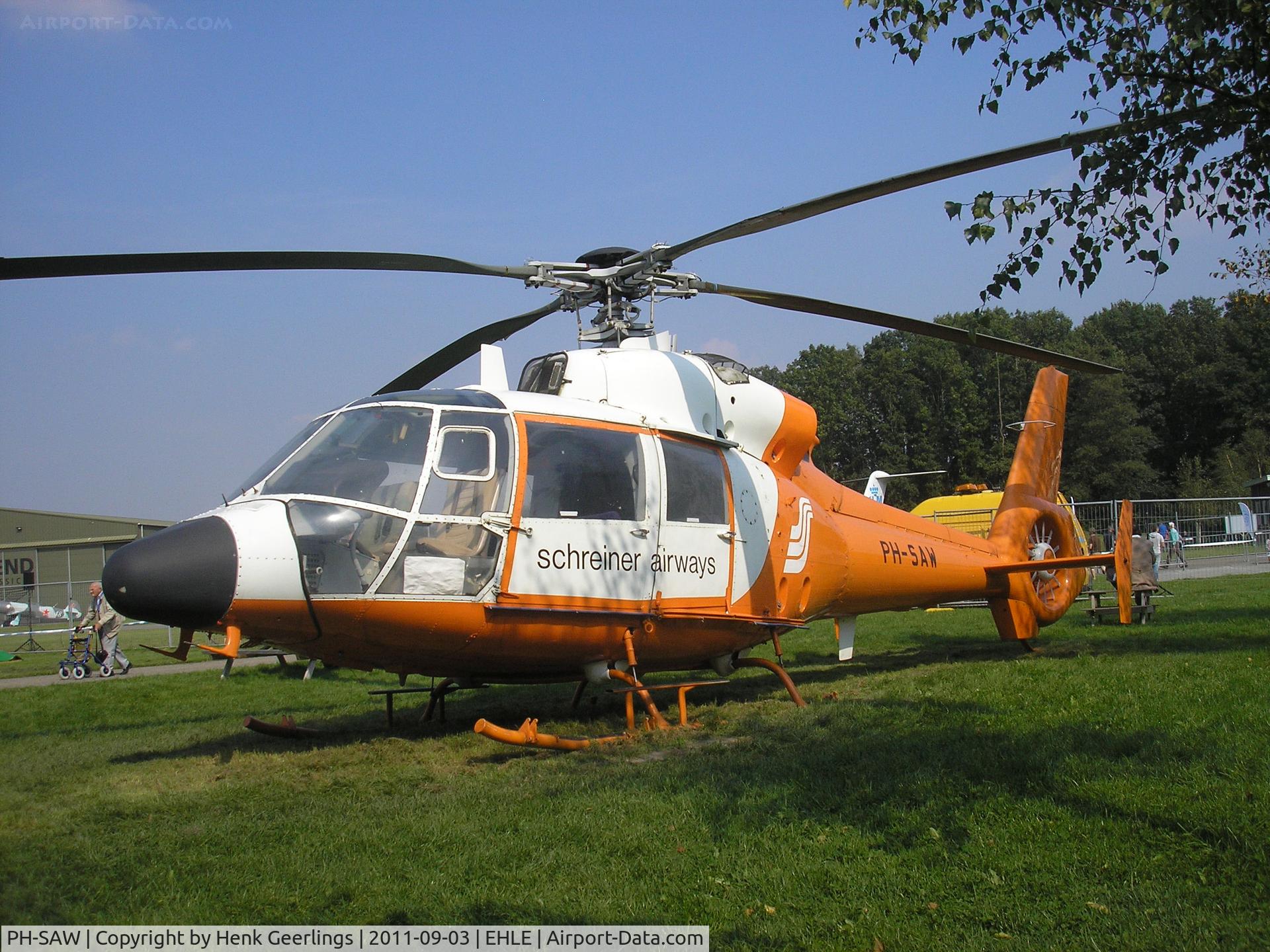 PH-SAW, Aérospatiale SA-365C-1 Dauphin 2 C/N 5053, Aviodrome Museum. Regi is fake . Ex Helisca , EC-DYU